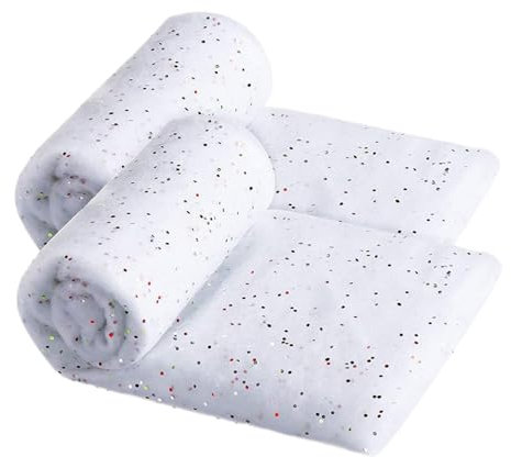 Weihnachts-Schneedecke, 2 Stück, 76,2 x 101,6 cm, künstliche weiche Schneedecke, Weihnachts-Teppichrolle aus weißer Baumwolle, künstlicher Schneeteppich, künstliche Schneerolle, Schneeszene-Requisiten