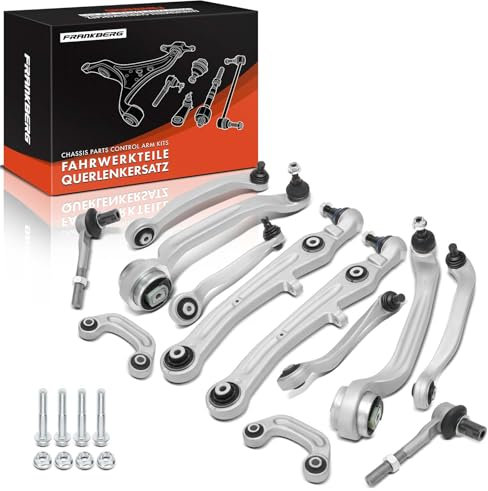 Frankberg 12x Querlenker Satz Vorne Links Rechts Kompatibel mit A6 Allroad 4FH A6 Avant 4F5 A6 4F2 Replace# 4E0407509E
