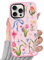 Phoona Bow Pattern Phone Case for iPhone 16 15 14 Plus 13 12 Mini 11 Pro XS Max X XR 8 7 SE 2022, Cute Aesthetics Design with Clear Transparent Protective Cover for Women Girls, 07