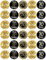 30 70th Birthday Black And Gold Pre Cut Cupcake Toppers Premium Edible Wafer Paper Fairy Cake Toppers Birthday Celebration Cakes Decorations Party NO CUTTING REQUIRED