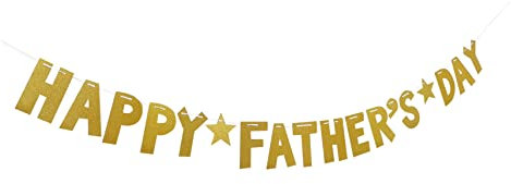 Cabilock Goldene Hängende Dekoration aus Papier für Vatertagsfeier Papiergirlande mit Buchstabenmotiv Geschmackvoll und Glitzernd Gestaltet Zufällige Farbe zum Vatertag und Partyzubehör