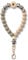 MORSUNBELA Cadena de teléfono móvil cordón de perlas cortas con motivo de leopardo pulsera para teléfono móvil llavero correa