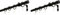 GARDINIA Gardinenstangen-Set Cap, 1-Lauf, Ø 19/16 mm, Vorhangstange, Beidseitig ausziehbar, 120-190 cm, Schwarz-matt (Packung mit 2)