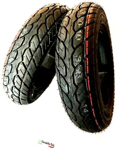 Reifen Allwetter 51J TL Retro Roller A-Line Casabike Reifen Set 3.50-10 & 3.50-10 (M+S) Vorne + Hinten Scooter Motorroller