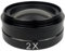 Lab Microscope Accessories 0.5X / 2.0X / 0.3X Barlow Auxiliary Lens For 10A 180X 300X C-MOUNT Lens Microscope Camera(2.0X)