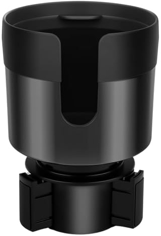 Dulynva Auto Getränkehalter, Flaschenhalter Auto Becherhalter, Getränke Halter Auto, mit 6-10 cm Durchmesser, Becherhalter Auto mit Verstellbarer Boden und Untersetzer, mit Flaschen, Getränke