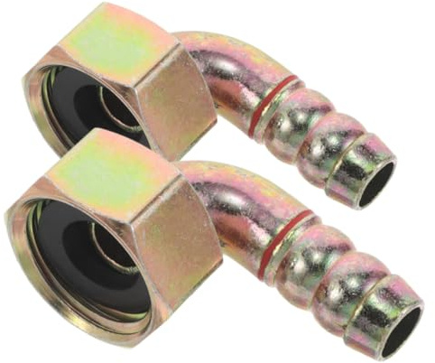 BUGUUYO Gas Stove Swivel Connector 4mm Female Thread Inlet Elbow Fitting with Plug Adapter for Home Kitchen Use
