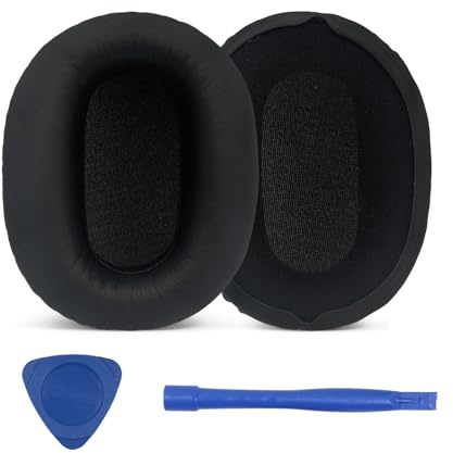 UOWGA Replacement Earpads for Sony WH-CH700N CH710 MDR-ZX770BN ZX780DC Over-Ear Headphones, Noise Isolation Foam Durable Leather (Black)