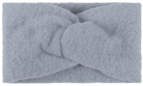 styleBREAKER Damen Feinstrick Stirnband Twist Knoten Winter, Jeansblau | Eng anliegendes Polyacryl-Gewebe für 49-54 cm Kopfumfang (auch Kinder), schützender Mützen-Ersatz, 30°C Maschinenwäsche.