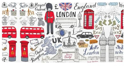 Party-Banner mit Aufschrift I Love London, Dekoration für alle Anlässe, für Thanksgiving, Geburtstagsfeiern und mehr