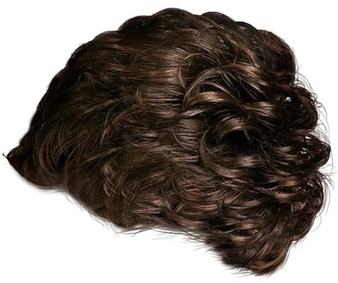 Damenperücke Kurze Haare mit Pony, Lockig, Synthetische Faser, 1stück | Breathable Design, Adjustable Straps, Natural Look, Fashion Shows, Masquerade Events, Women