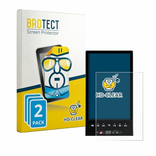 BROTECT Schutzfolie für Citroen C5 Aircross Waterfall-Display (2025-2026) | 2 Stück Transparenter Displayschutz Made in Germany Klare Displayschutz-Folie Clear Einfache Montage Case-Friendly