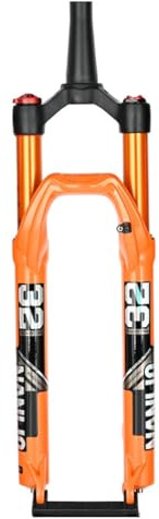 HWEVDHJ 26 27.5 29 Pollici MTB Forcella Ammortizzata Corsa 120mm Forcella Anteriore Aria Freno A Disco Forcellas per Bicicletta Tubo Diritto/Conico QR 9mm(Tapered-Manual,27.5)