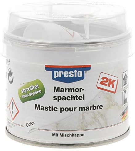 presto 443367 styrolfrei 200 g Marmorspachtel 200g, gelblich-transparent