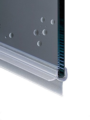 200cm EC-12-119 Guarnizione Box Doccia con Gocciolatoio per Vetri Curvi e Dritti di spessore da 6 mm