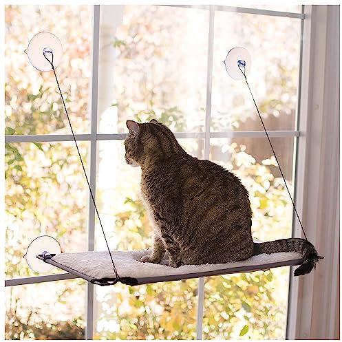 K&H Pet Products Window Lounger Cat Perch Natural 12 X 23 Inches