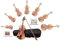 Sinfonie24 Geige Violin Set Größe 1/2, Hamburger Geigenbau Manufaktur, kindgerecht eingestellt, (Plus II) Koffer, Bogen, Kolophonium, bernsteinfarben, mit Markensaiten, akustisch
