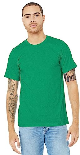 Bella Canvas Adults Unisex Heather CVC T-Shirt (M) (Heather Kelly Green)
