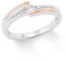 Amor Ring 925 Sterling Silber Damen Ringe, mit Zirkonia synth., Bicolor, Kommt in Schmuck Geschenk Box, 2024078