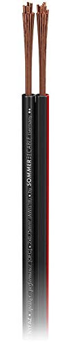 Sommer Cable SC-Nyfaz 2 x 0,75mm² Installations- Lautsprecherkabel OFC Meterware ab 1m - 420-0075-SW schwarz