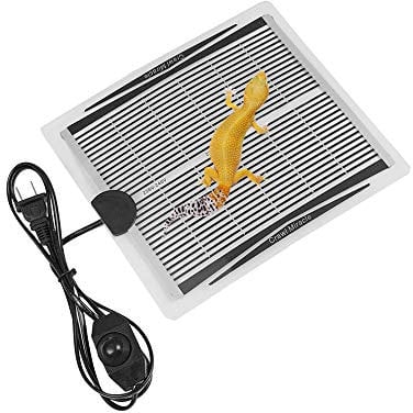 MYCreator Reptile Heating Pad, 220V 15W Rapid Heating Under Tank Heat Mat Warmer Mat Terrarium Heating Pad with Temperature Control for Turtle, Snake, Lizard, Frog, Spider, Gecko, Chameleon (15W)