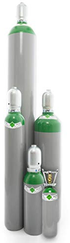 Argon 4.6 Gasflasche (Eigentumsflasche), gefüllt mit Schweißargon (Reinheit 99,996%) (-, 5 Liter Flasche)