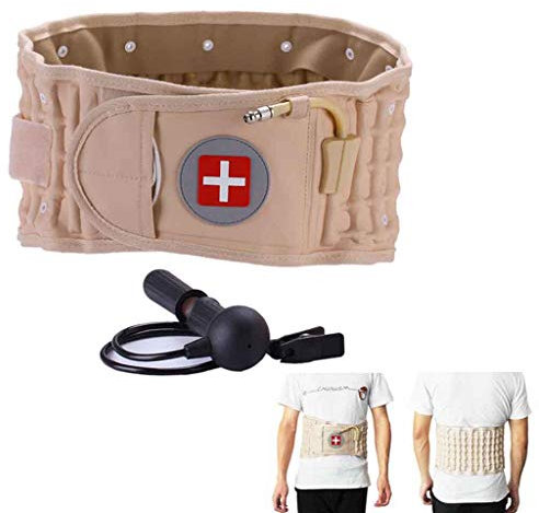 Lumbar Vertebrae Dekompressionsgürtel Wirbelsäule,Aufblasbare Rückenstütze Rückenschmerzlinderung Für Rückenschmerzen Taille Massage Wirbelsäule Aufblasbare