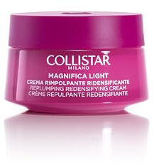 Collistar Magnifica Crema Viso e Collo Rimpolpante Ridensificante Light, Crema ultra leggera a rapido assorbimento che riduce le rughe, Rimpolpa visibilmente il viso, senza siliconi, 50 ml