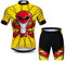 Radtrikot-Set für Herren, atmungsaktiv, Fahrradanzug, Mountainbike-Kleidung, MTB-Trikot, schnell trocknend, 1, L