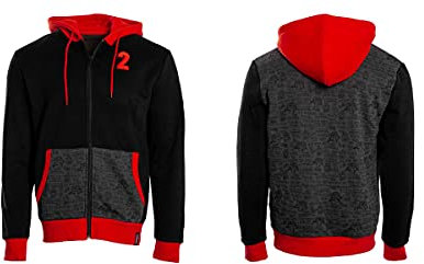 Dying Light 2 Zipper Hoodie Murals Black/Red S