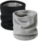 JFAN Écharpe De Cercle Homme Femme Tour De Cou Chaud Tricot Foulard Cache-cou Chaud Pour Cycliste Motocyclisme Le Ski,Taille unique,Noir + Gris Clair