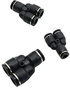 Lot de 20 raccords de tuyau d'arrosage en forme de Y - Pour tuyau d'arrosage - 8 mm - Couleur : 8 mm