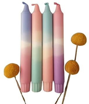 Lichtblick Kerzenmanufaktur/Dip Dye Kerzen/GLÄDJE / 4er Set
