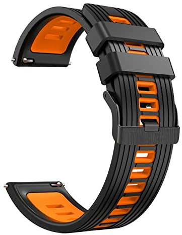 COOVS Bracelets en silicone pour montre intelligente Suunto 9 Peak Sport respirante pour montre connectée YAMAY SW022 bracelet de rechange 22 mm (Couleur : style B, taille : pour Suunto 9 PEAK)