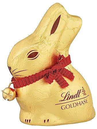 Lindt Schokolade GOLDHASE | 32 x 50 g GOLDHASE | Vollmilch-Schokolade in Hasenform zu Ostern | Osterschokolade | Schokoladengeschenk | Schokoladenhase | Osterhase