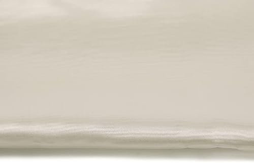 Satin Stoff Meterware am Stück - 150 cm Breite - Creme