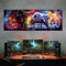 tjapalo® vz61 Gamer poster mit Namen personalisiert gaming Wanddeko gamer Bild für die Wand Wandbild Jugendzimmer gamer Poster gaming zimmer Bilder für Teenager, Größen Name: B70xH24cm