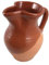 Brocca in terracotta semi smaltata cm.18