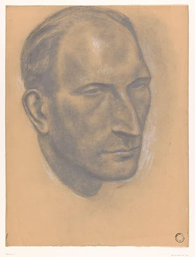PSVDCTOO Vintage Malerei Poster Poster Bilder Porträt eines Mannes von Leo Gestel für Home Dekoration60x90cm