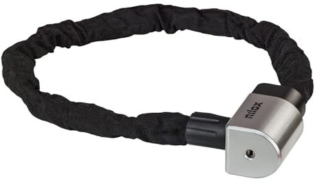 Nilox Chain Lock Fahrradschloss für Fahrrad und Scooter, Fahrradschloss Ultra Steel, mit Stahlkabel, rost- und kratzfest, Länge 94 cm, inklusive 2 Schlüssel
