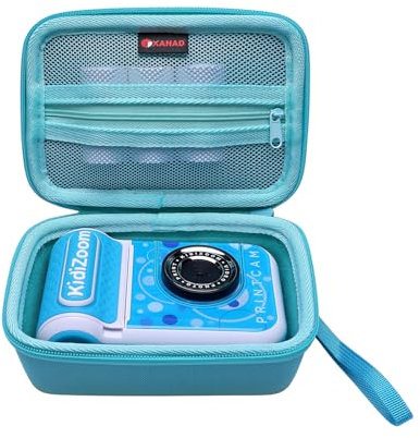 XANAD Kinderkamera Tasche für VTech Kidizoom Video Studio HD mit Stativ für Kinder von 5-12 Jahren (Blau)