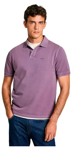 Pepe Jeans Herren New Oliver Gd Polo, Violett (Aubergine Lila), M