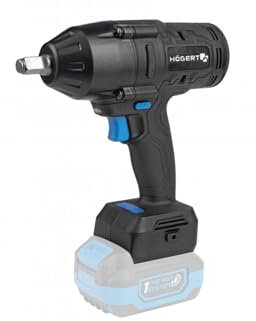 HÖGERT TECHNIK Akku-Schlagschrauber 18V, 600 Nm Drehmoment, 900 Nm Losbrechmoment, Bürstenloser Motor, ½” Vierkantgriff, LED-Beleuchtung, ohne Akku, Metallgetriebe