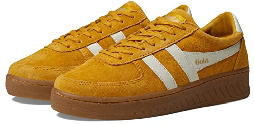 Gola Women's Grandslam Suede Sneaker, Sun/Off White/Gum, 9.5