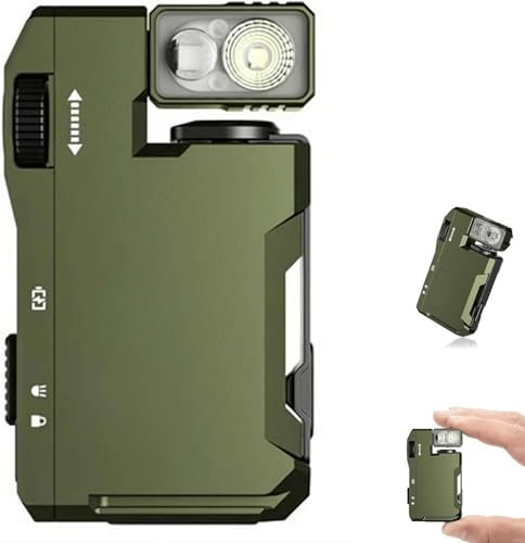 HAUTFENM G5 EDC Flashlight, 400 Lumens, Portable Metal Magnetic Mini Keychain Flashlight with 180° Rotation Dual Light Source, IP68 Waterproof, Suitable for Outdoor, Emergency and Daily Carry