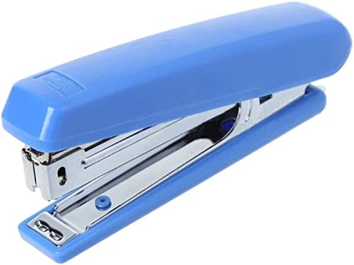 DANNMPX Hefter Portable Metall Manual Hefter verwendet No.10 Heftklammern Desktop Schulbürobedarf Tacker Büro(Blue)