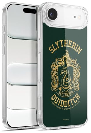 Head Case Designs Offizielle Harry Potter Slytherin Quidditch Deathly Hallows X Gelhülle [Militärischer Schutzgrad] Kompatibel Mit Apple iPhone 17 Air Und Kompatibel Mit MagSafe
