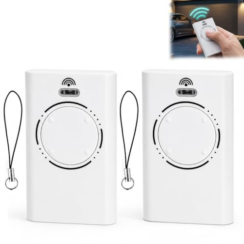 2 Pezzi Telecomando Cancello Universale 868MHz 4 Canali, Bip Garage Codice Rotante Compatibile con XT2 868 SLH LR/XT4 868 SLH LR/XT4 868 SLH/XT2 868 SLH Sostituzione Trasmettitore Porta Garage Bianco