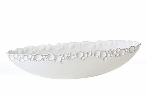 Casablanca Schale Gaps Weiss/silberL.51cm