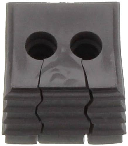 CONTA-CLIP 28556.4 Kabeldurchführungssystem Kdsclick, Dichtelement KDS-De 2x5-6 BK, Montageart: Stecken, Länge x Breite: 42, 8 mm, IP 66, Farbe: schwarz, 10 Stück